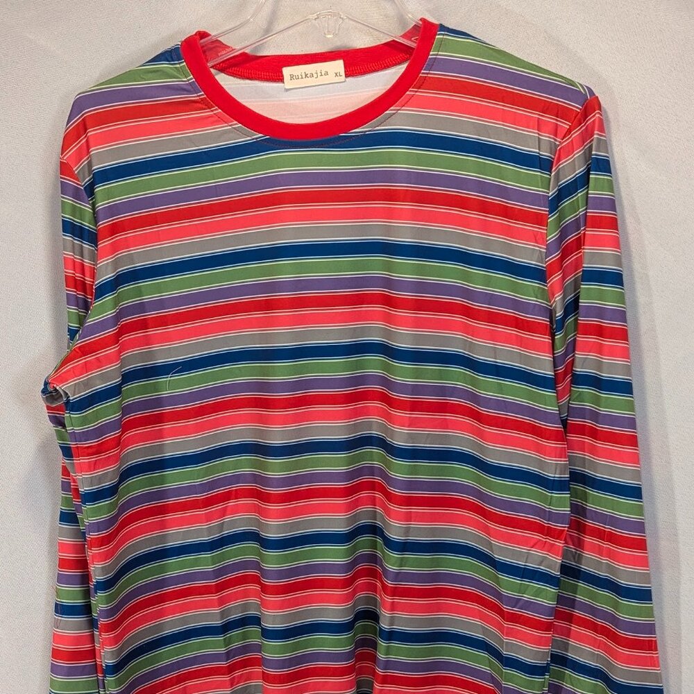 New adult long sleeve stripe Chucky inspired tshirt unisex size XS S M L XL XXL